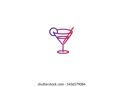 Drink icon in trendy flat style isolated on white background. Drink symbol. Vector illustration