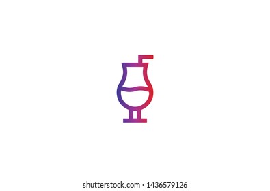 Drink icon in trendy flat style isolated on white background. Drink symbol. Vector illustration