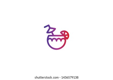 Drink icon in trendy flat style isolated on white background. Drink symbol. Vector illustration