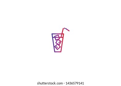 Drink icon in trendy flat style isolated on white background. Drink symbol. Vector illustration