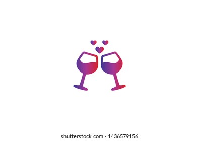 Drink icon in trendy flat style isolated on white background. Drink symbol. Vector illustration