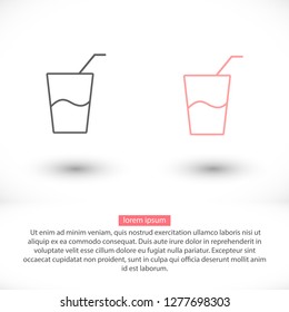 drink icon vector