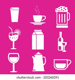 Drink icon- vector