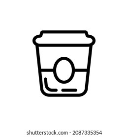 Drink icon vector, cup icon symbol illustration