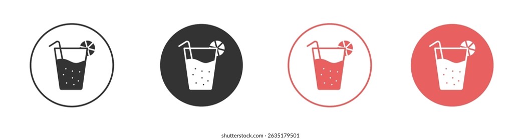 Drink icon vector design template simple and clean style