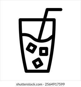 Drink Icon Vector from Food and Drink Set