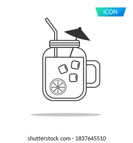 Drink icon vector isolated on white background.