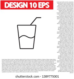 drink icon vector . Lorem Ipsum Illustration design
