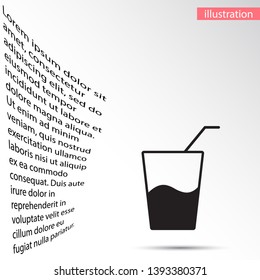 drink icon vector . Lorem Ipsum Illustration design