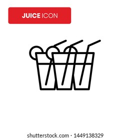 Drink icon vector on white background