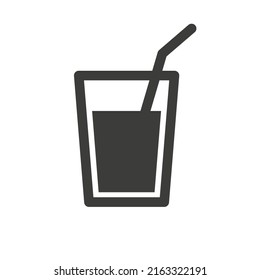 Drink icon vector on white background