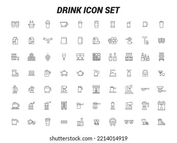 Drink Icon for website, symbol, UI Essential, design, presentation