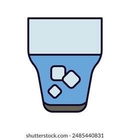 drink icon with white background vector stock illustration