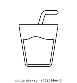 drink icon with white background vector stock illustration