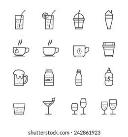 Drink icons and Beverages Icons