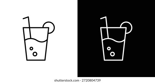 Ícones de bebida design gráfico símbolos vetoriais. ícone Eps10.