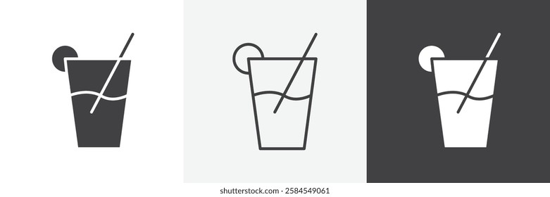 Drink icons graphics pack vectors.