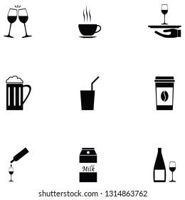 drink icons set