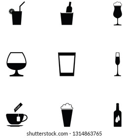drink icons set