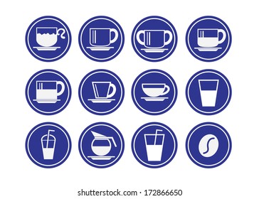 Drink icons set