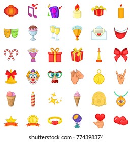 Drink icons set. Cartoon style of 36 drink vector icons for web isolated on white background