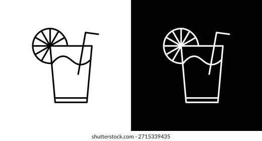 Drink icons vector template, EPS 10 for design