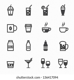 Drink icons with White Background
