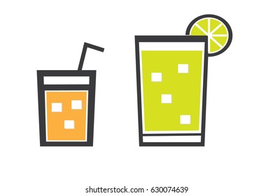 drink icons.vector