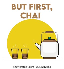 Drink illustration object. Cup icon