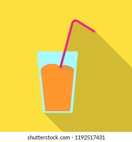 Drink.  Isolated object of party and birthday icon. Set of party and celebration stock symbol for web.