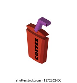Drink isometric left top view 3D icon