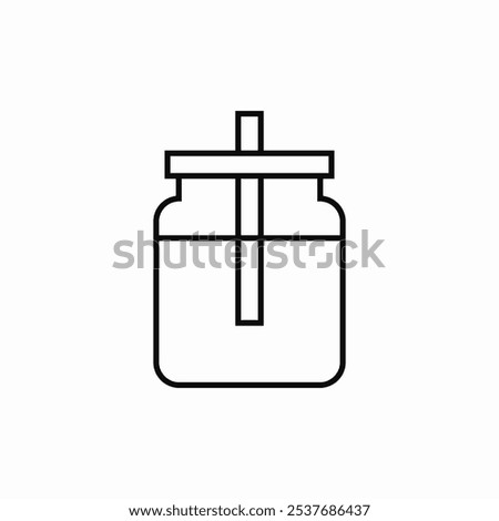 drink jar icon sign vector
