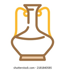 vector de icono de color de jarra de bebida. signo de jarra de bebida. ilustración de símbolo aislado