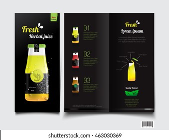 Drink juice. brochure template. suitable use for beverage industries. vector file