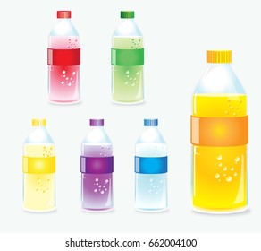 drink Juice color vector set