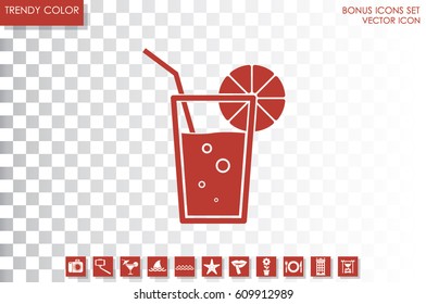 drink or juice, glass icon vector illustration eps10