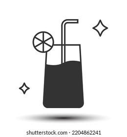 Drink juice solid outline icon, food and drink 128x128 pixel perfect icon, on the white background for website UI media, mobile application, poster design