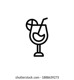 drink juice vector line icon
