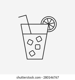 drink line icon