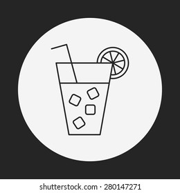 drink line icon