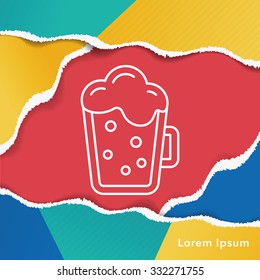 drink line icon