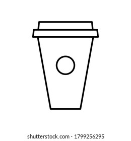 Drink line icon. Design template vector