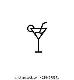 Diseño vectorial de icono de línea de bebida