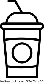 Drink Line Vector Icon Design