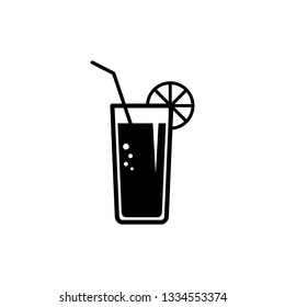drink lines icons on white background - vector illustration.