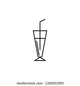 drink lines icons on white background - vector illustration.