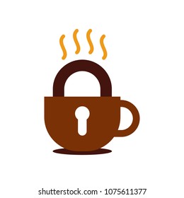 Drink Lock Logo Icon Design