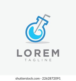 Drink logo design with labs inspiration