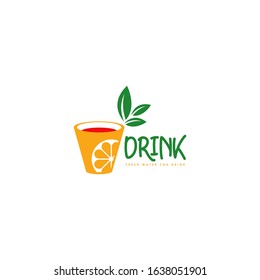 Drink Logo Design Vector Template