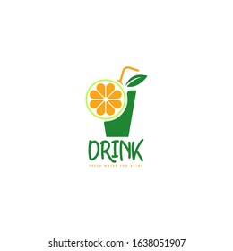 Drink Logo Design Vector Template